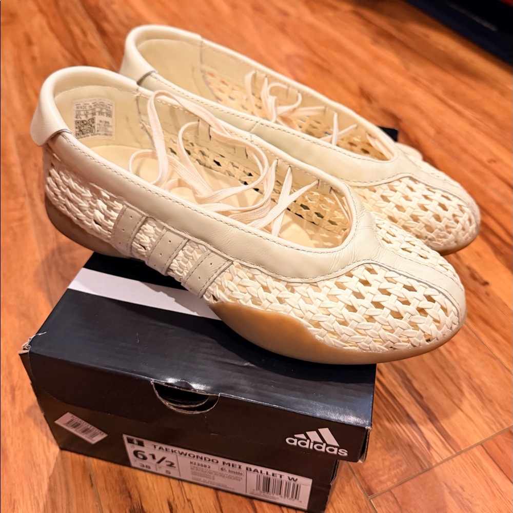 Adidas Taekwondo Mei Ballet W Sneakers – Cream/Ivory – Size 6.5